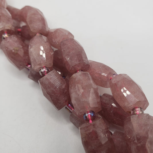 10 by 14 Muscovite Faceted Barrel.
