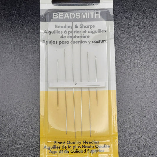  Number 10 Beading Needles 2 short 2 long 4 pack.