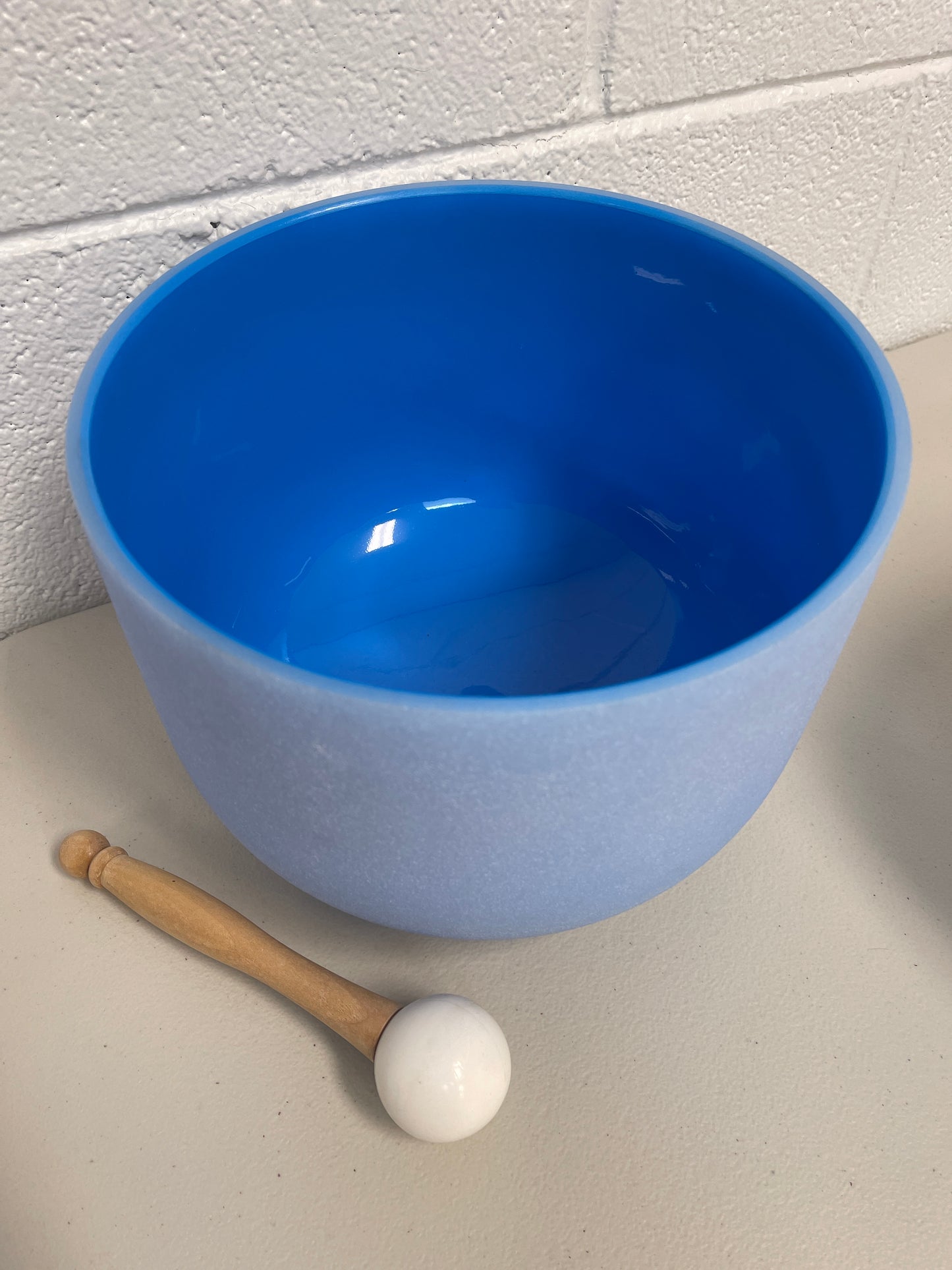 10 Inch Chakra Crystal Singing Bowl 
 For Throat cHakra