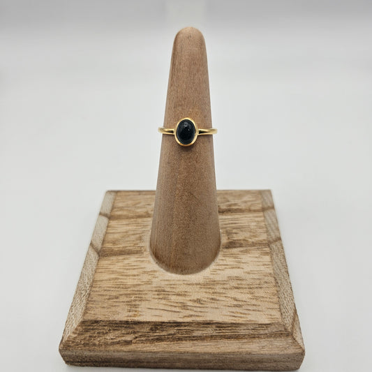 Sterling Silver 18k Gold Vermeil Multi Tourmaline Bezel Ring