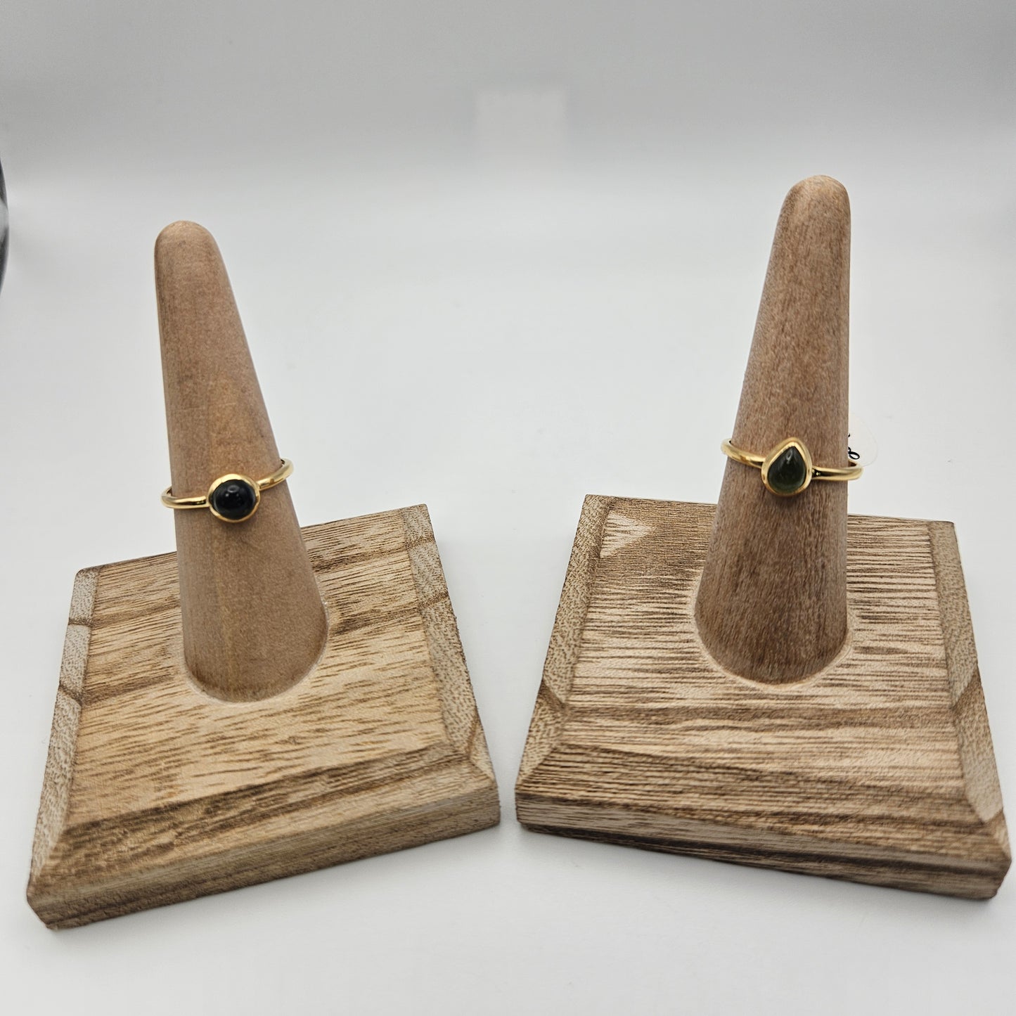 Sterling Silver 18k Gold Vermeil Multi Tourmaline Bezel Ring