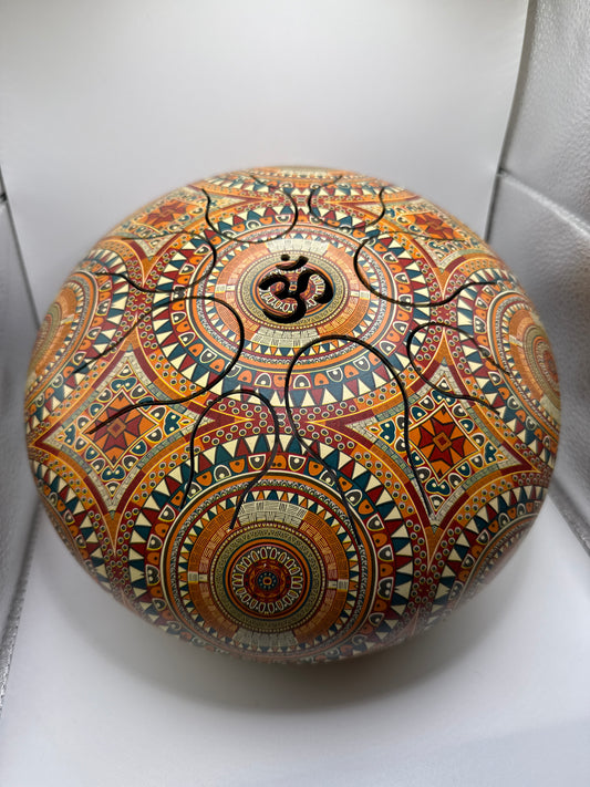 10” Mandala Tongue Drum.