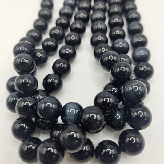 10mm Blue Tiger Eye Bead Strand.