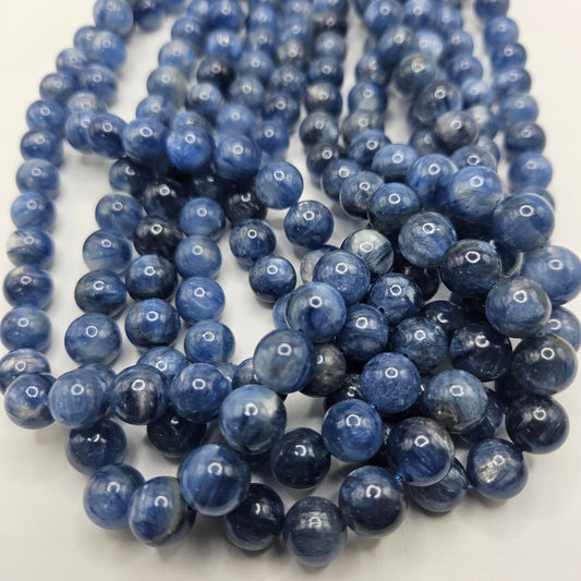 10mm Kyanite Round Bead Strand.