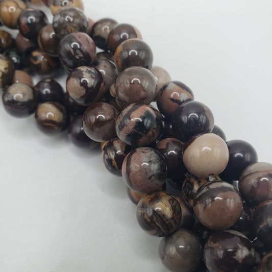 10mm Mexican Birdeye Agate Beads.