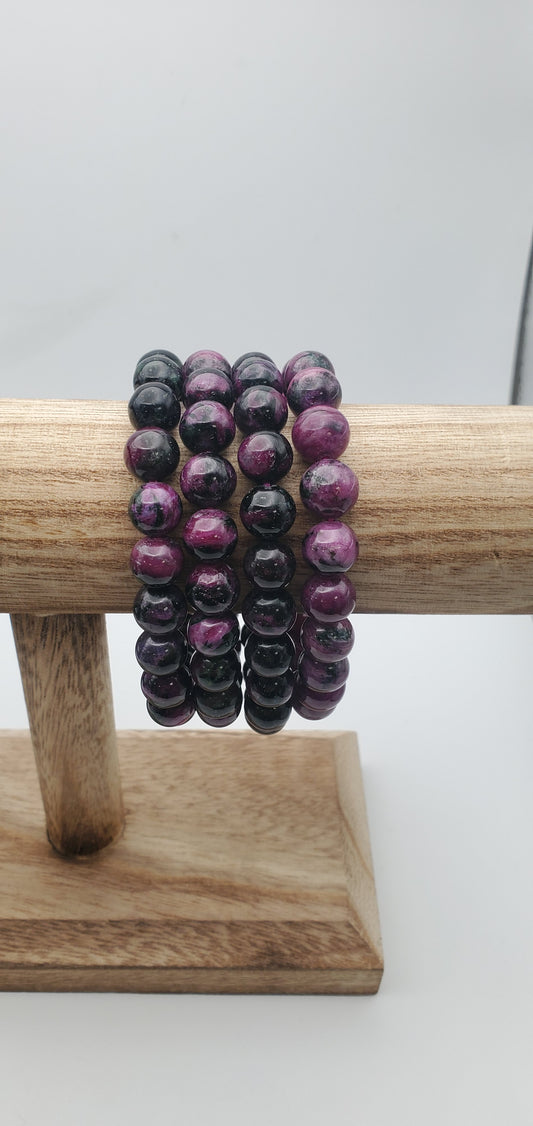 10mm Ruby Stretch Bracelet.