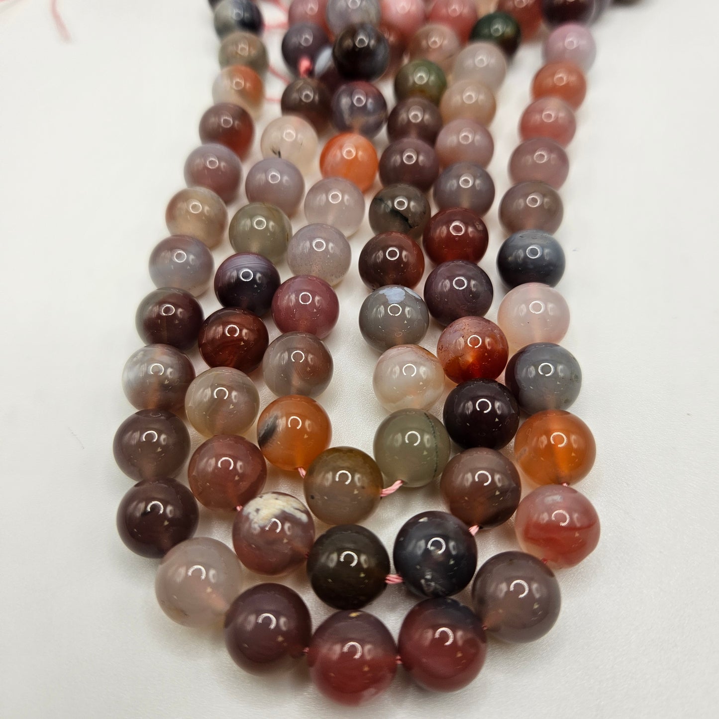 10mm Yanyuan Agate Round Bead Strand.