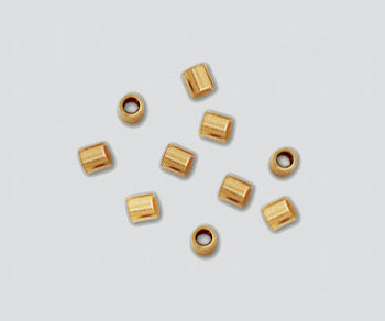 Gold Filled Crimp Beads 2x2mm 100 Pack