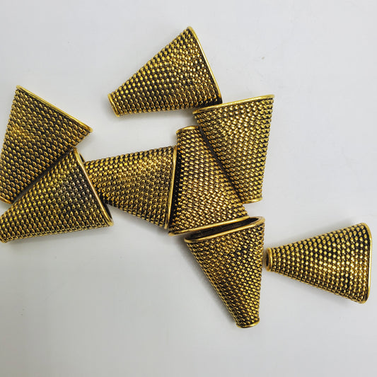 11x18 Pewter Antique Gold Flat Cone.