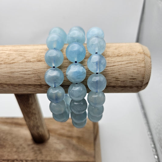 12mm Aquamarine Bracelet.