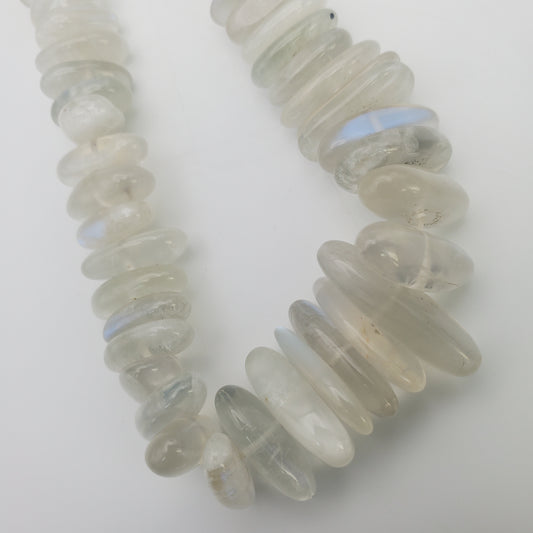 12mm Moonstone Chip Bead Strand.