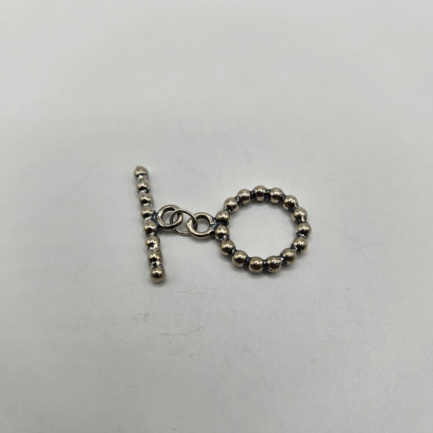 12mm Sterling Silver Ball Toggle Clasp.