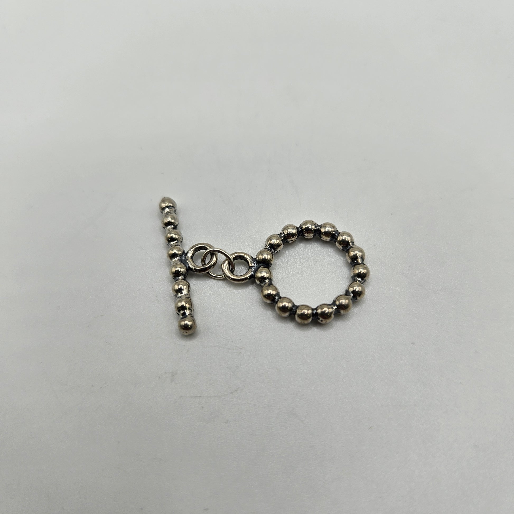 12mm Sterling Silver Ball Toggle Clasp.