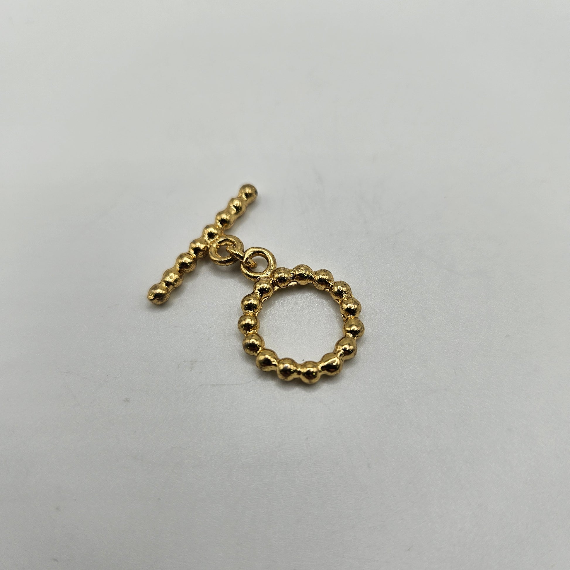 12mm Vermeil Ball Toggle Clasp.