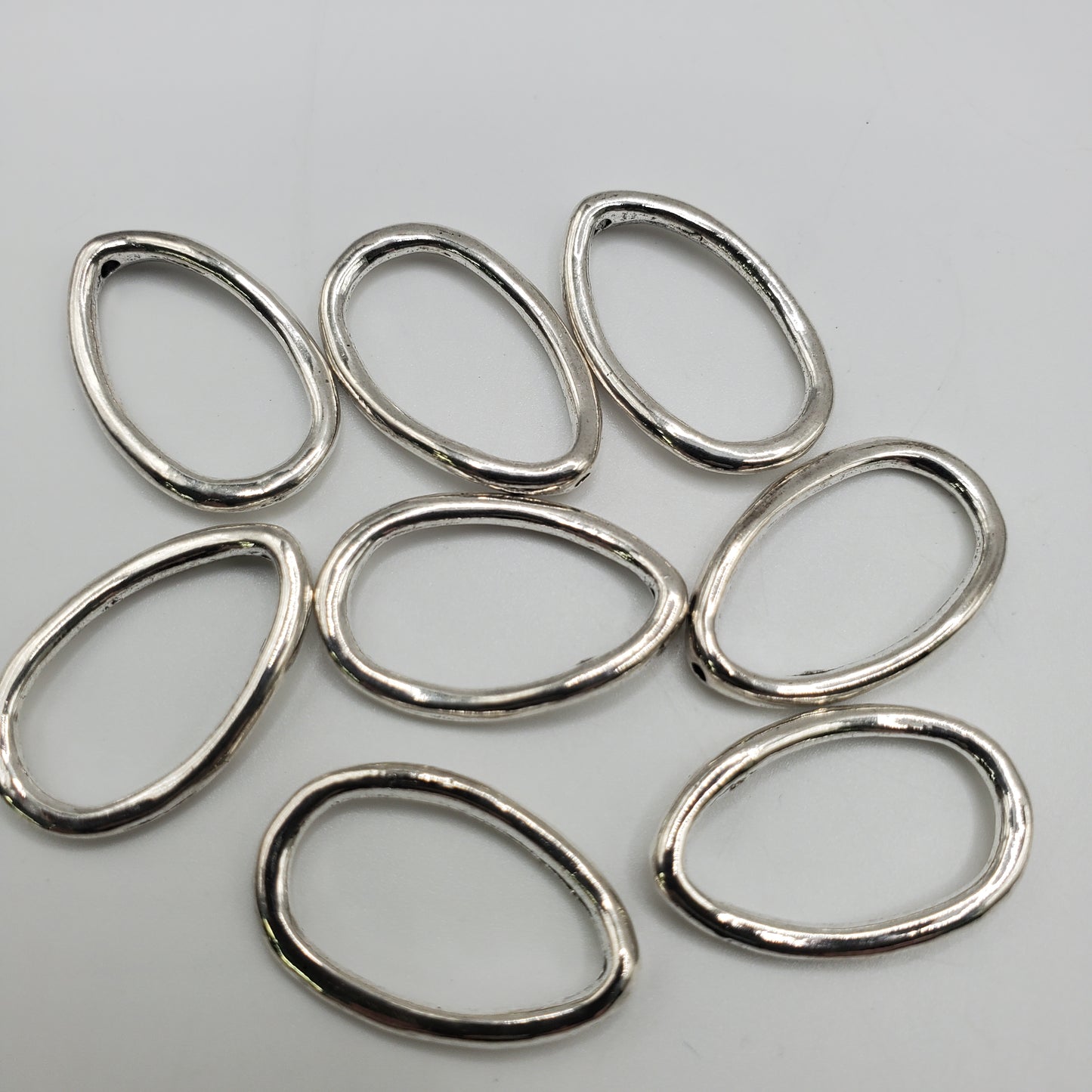 12x20mm Pewter Oval Ring.