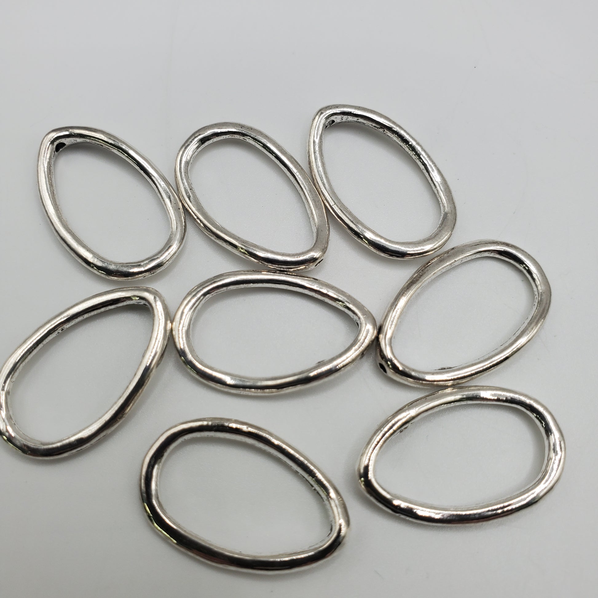 12x20mm Pewter Oval Ring.