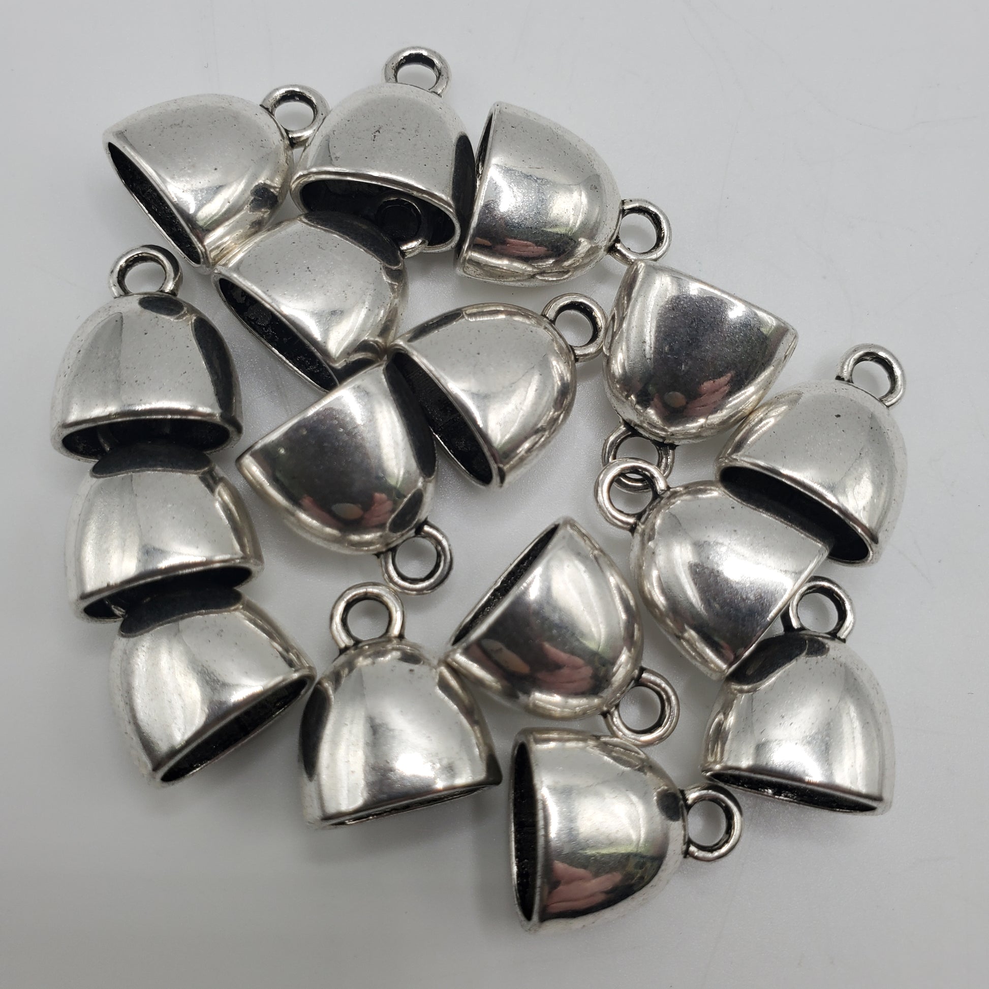 12x6mm, 10mm H. Pewter End Cap.