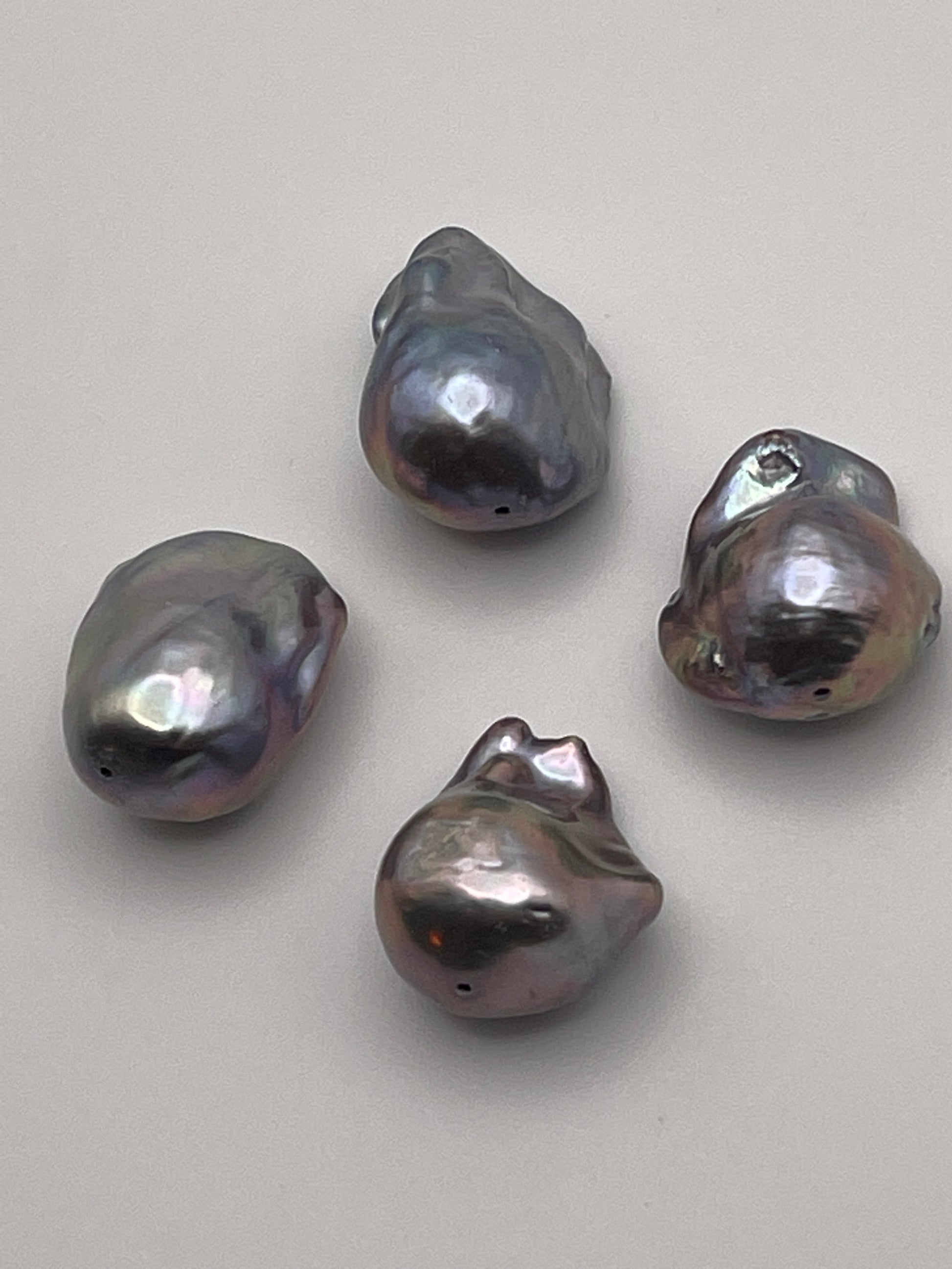 14 to 17mm Grey Baroque Pearl Sold Individually.