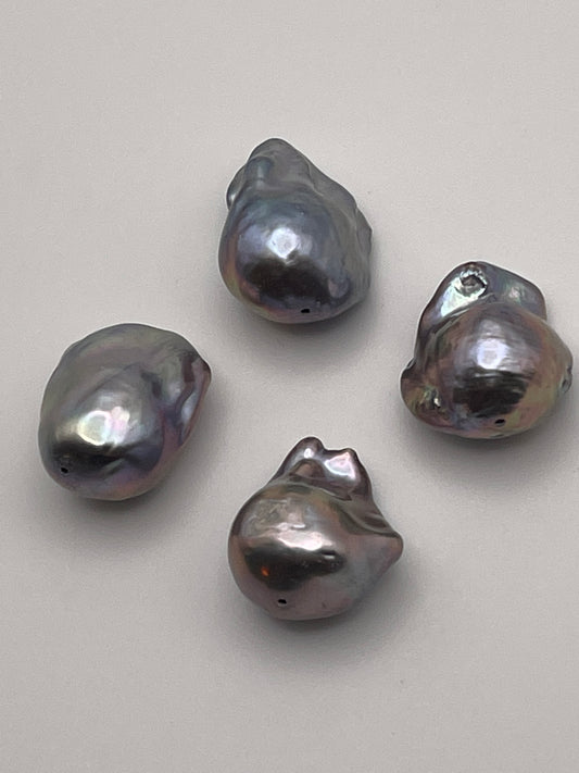 14 to 17mm Grey Baroque Pearl Sold Individually.
