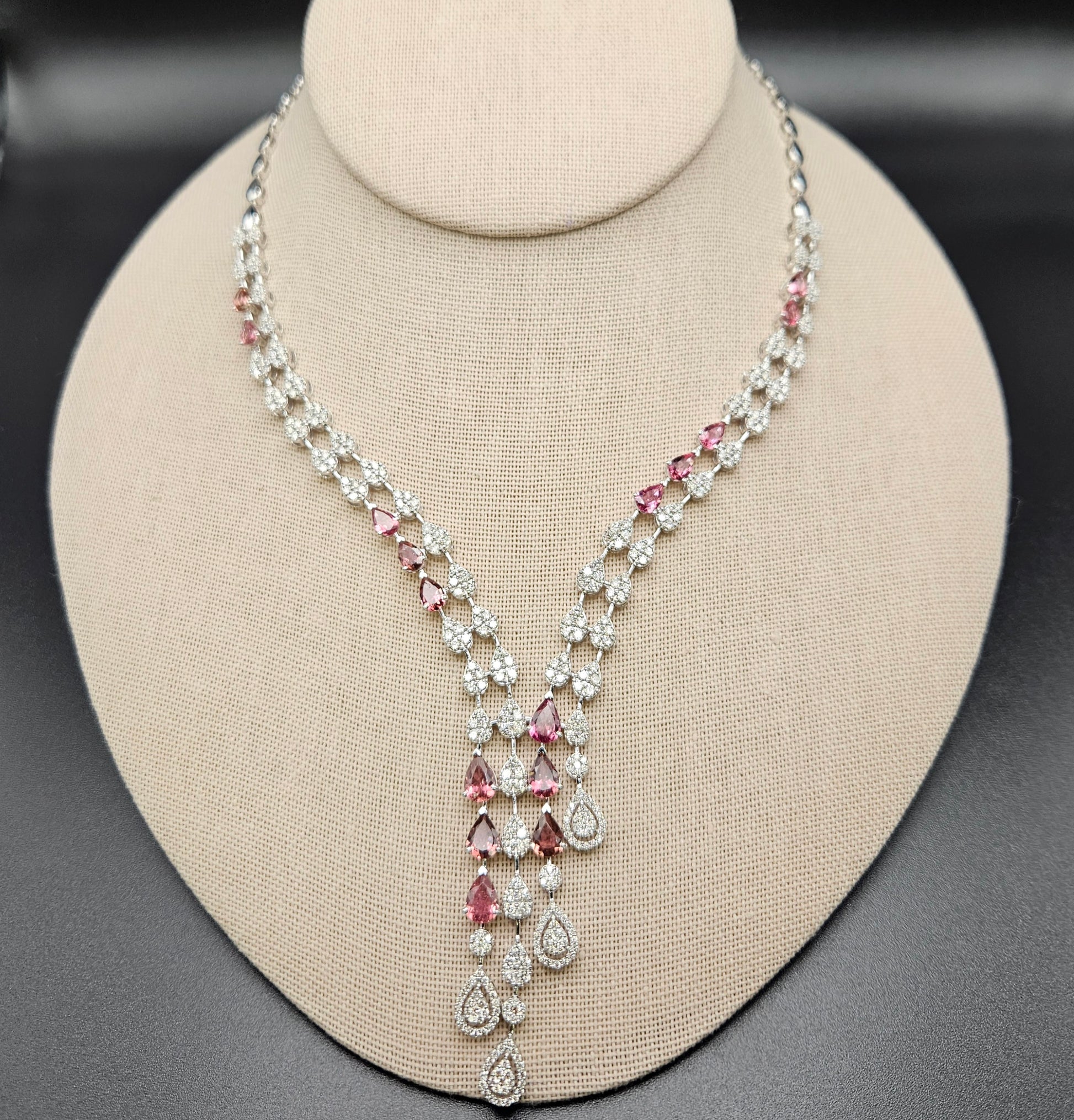 14k-White-Gold-Pink-Tourmaline-and-Diamond-Necklace.