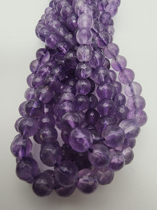 6mm Amethyst Faceted
