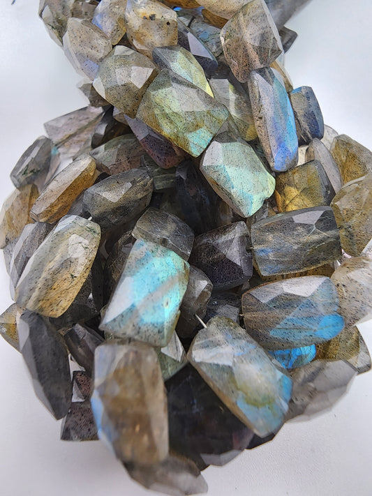 6mm Labradorite Rectangle Faceted