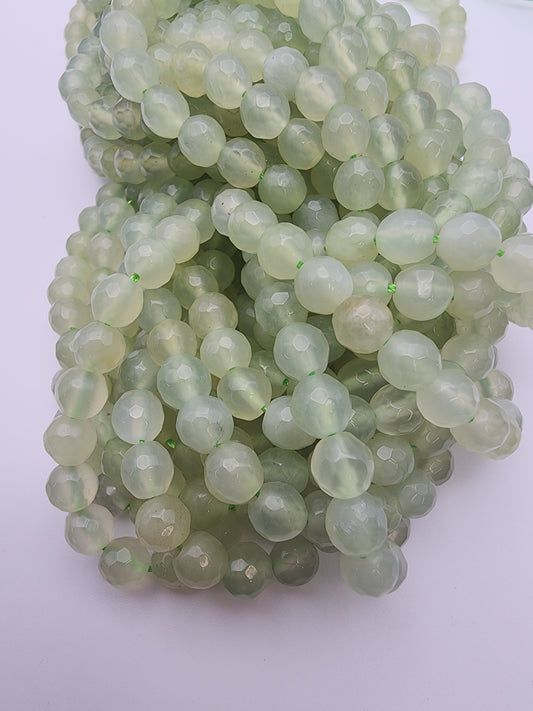 6mm Prehnite Faceted