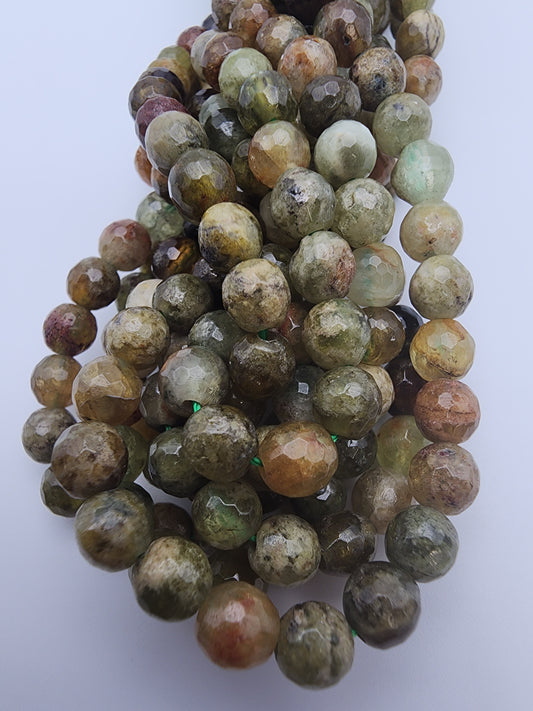 6mm Green Garnet Faceted