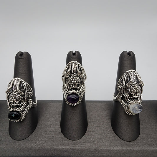 SS Demon Gemstone Ring