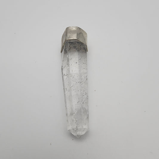 SS Quartz Point Pendant