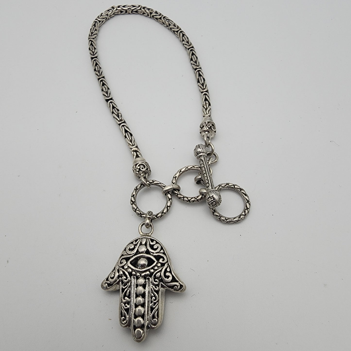 SS Hamsa Bracelet and Charm