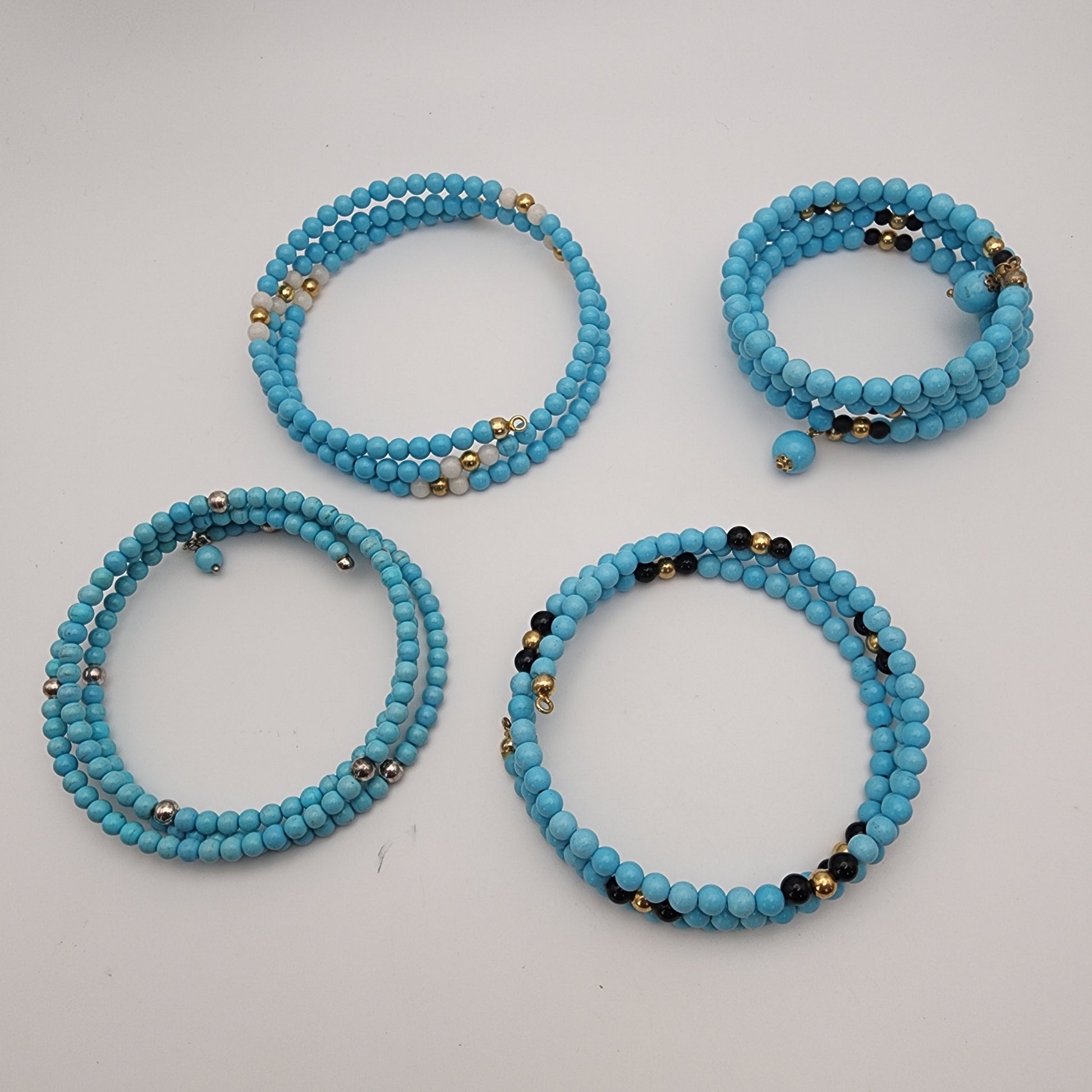 SS Blue Beaded Bracelet