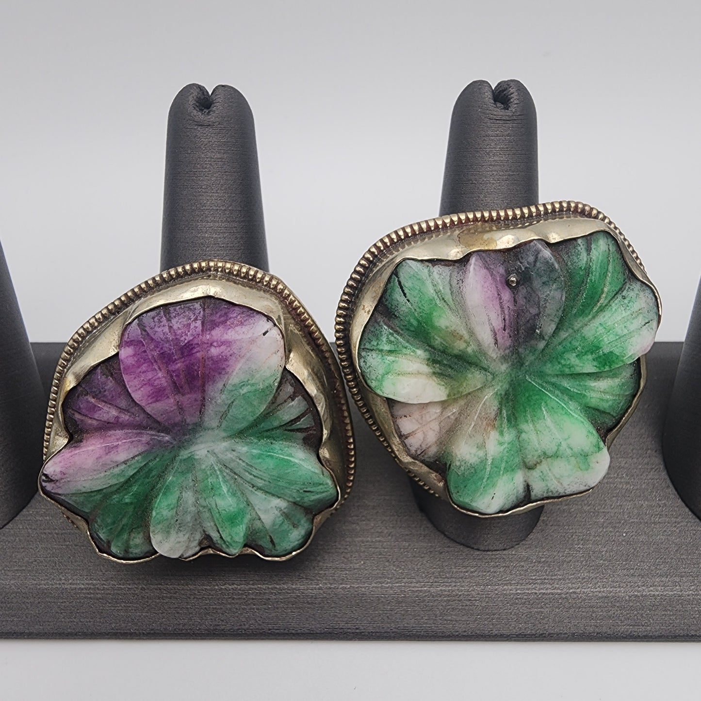 SS Clover Carved Ring