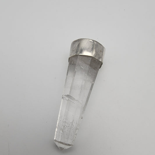 SS Quartz Point Pendant