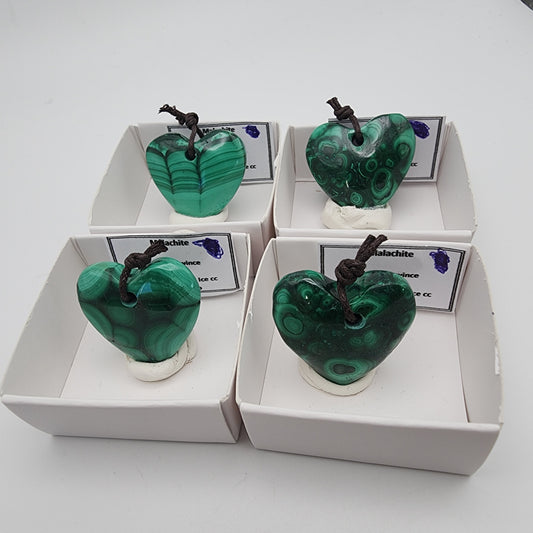 Malachite Heart Pendant 10