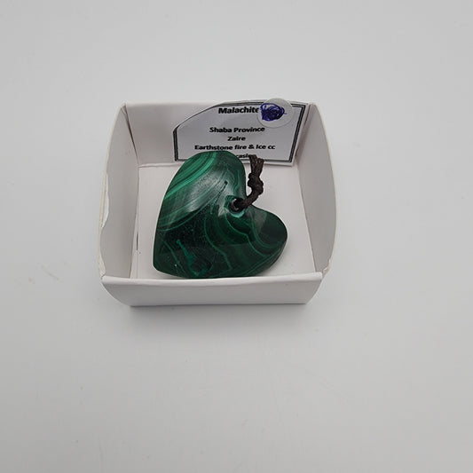 Malachite Heart Pendant