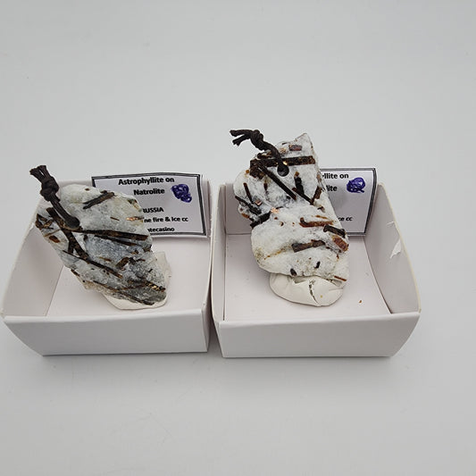 Astrophylite on Natrolite Pendant 18