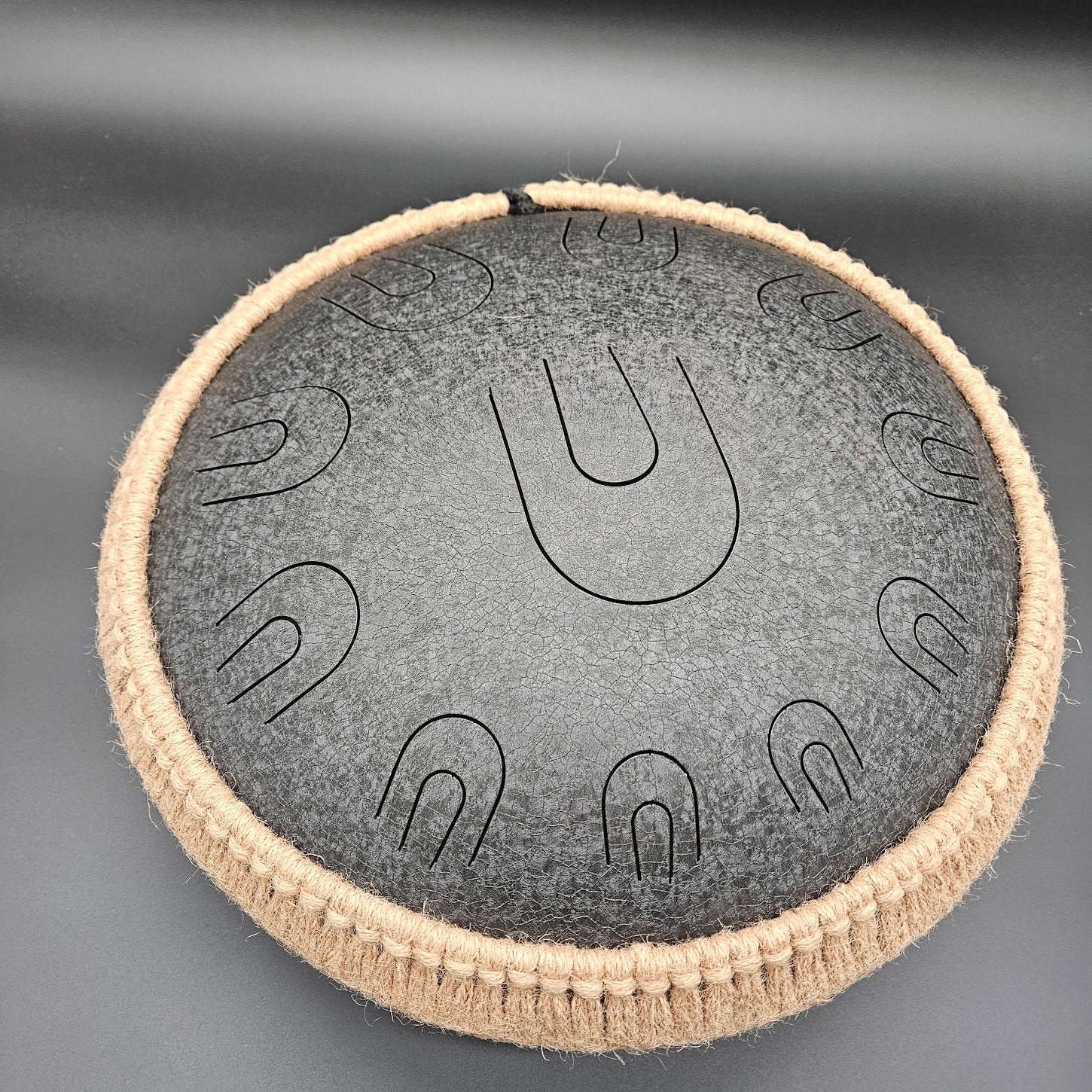 17 inch Pentatonic Harmonic Black Tongue Drum.