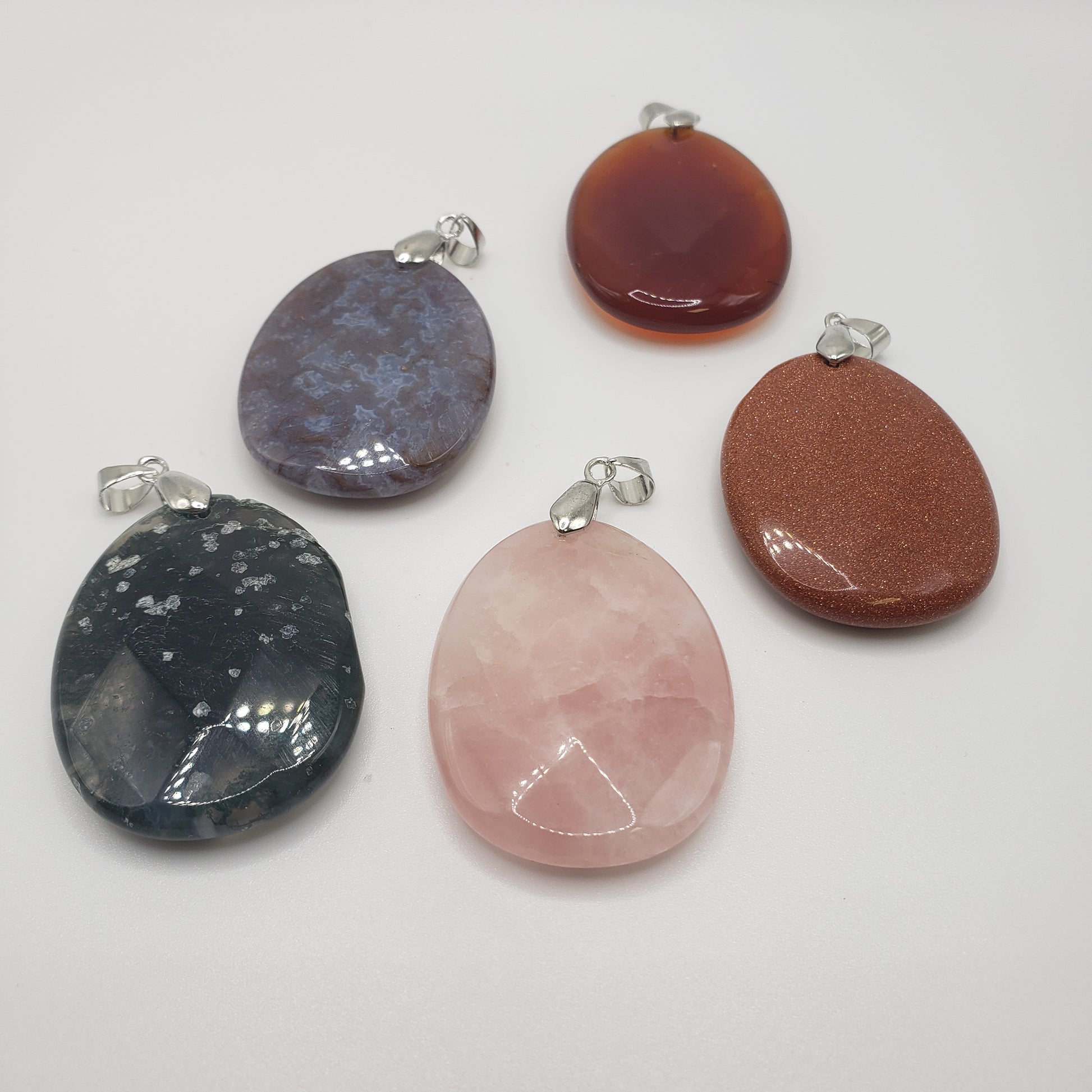 Assoeted Gemstone Pendant