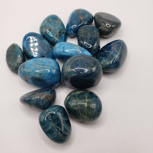 Blue Apatite Tumbled