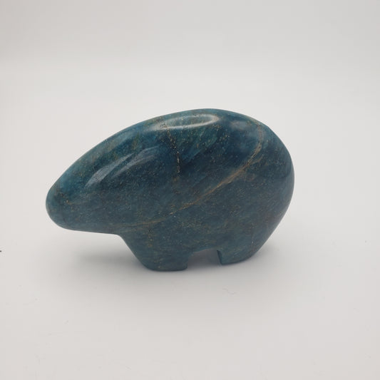 Apatite Bear Carving