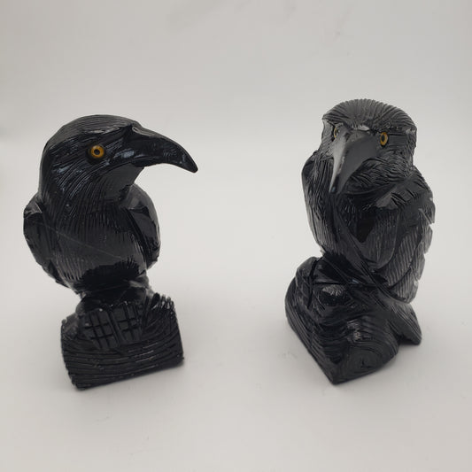 Large Crow Carving