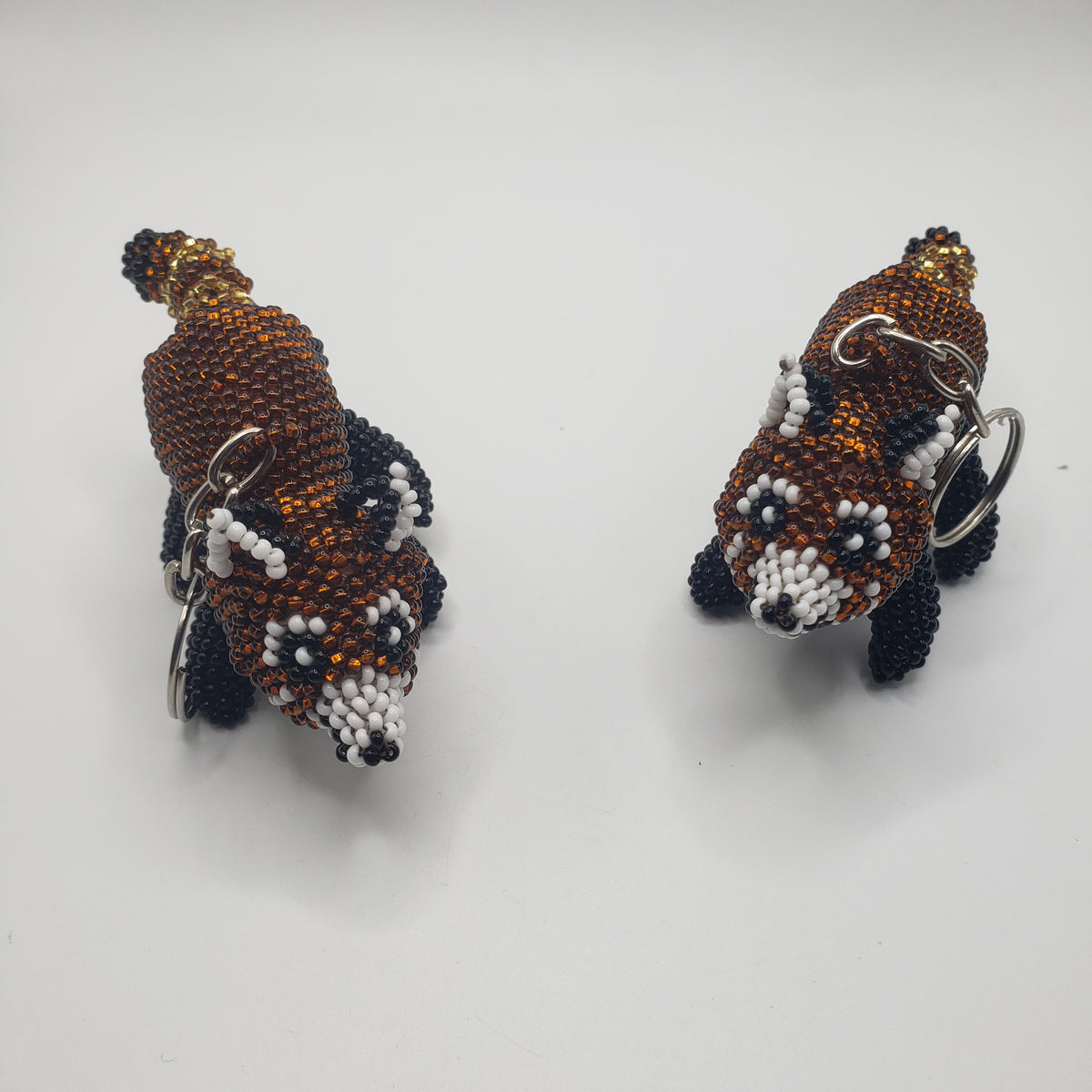 Red Panda Keychain Seed Bead