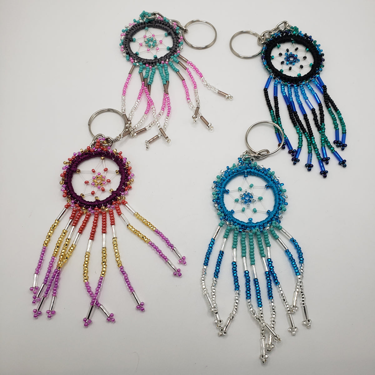 Dream Catcher Keychain Seed Bead