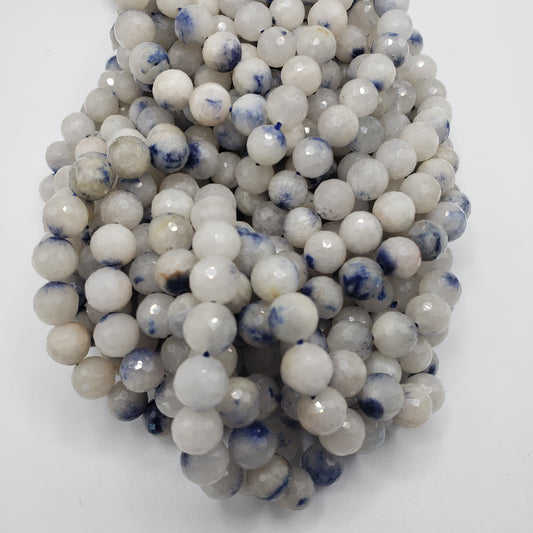 9mm Dumortierite in Quartz Faceted