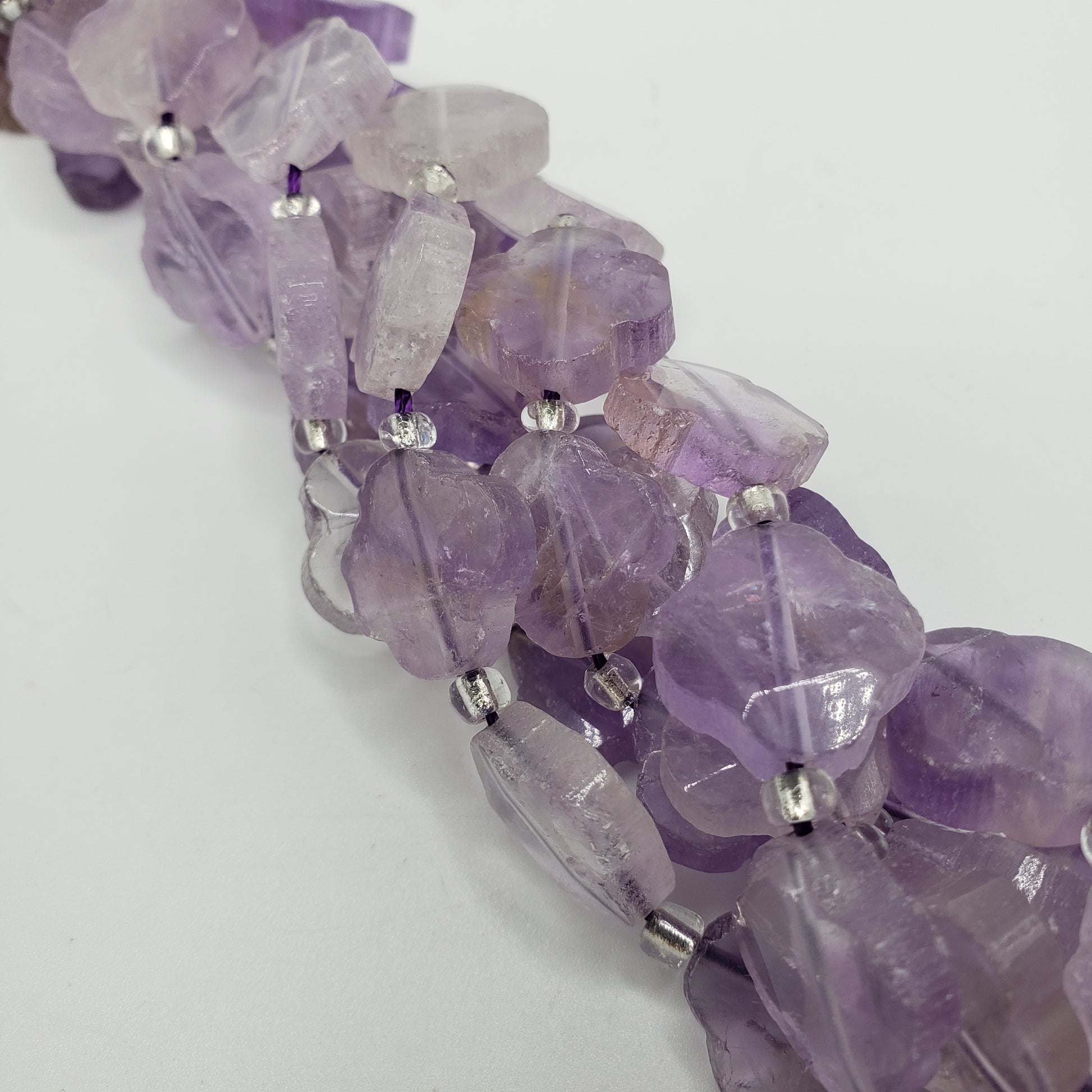 Amethyst Floral Beads