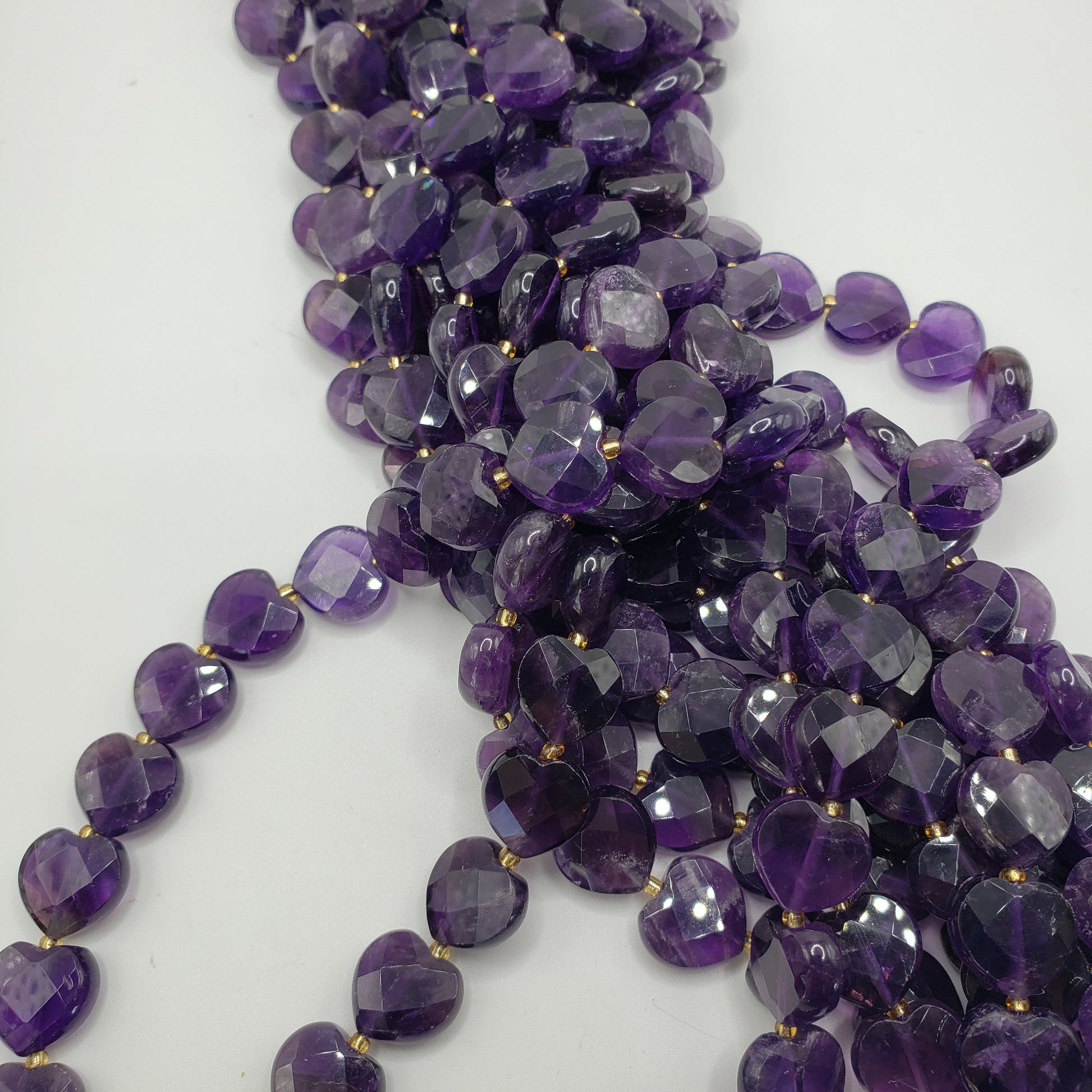 Amethyst Heart Faceted