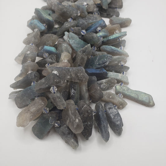 Raw Labradorite Top Drill