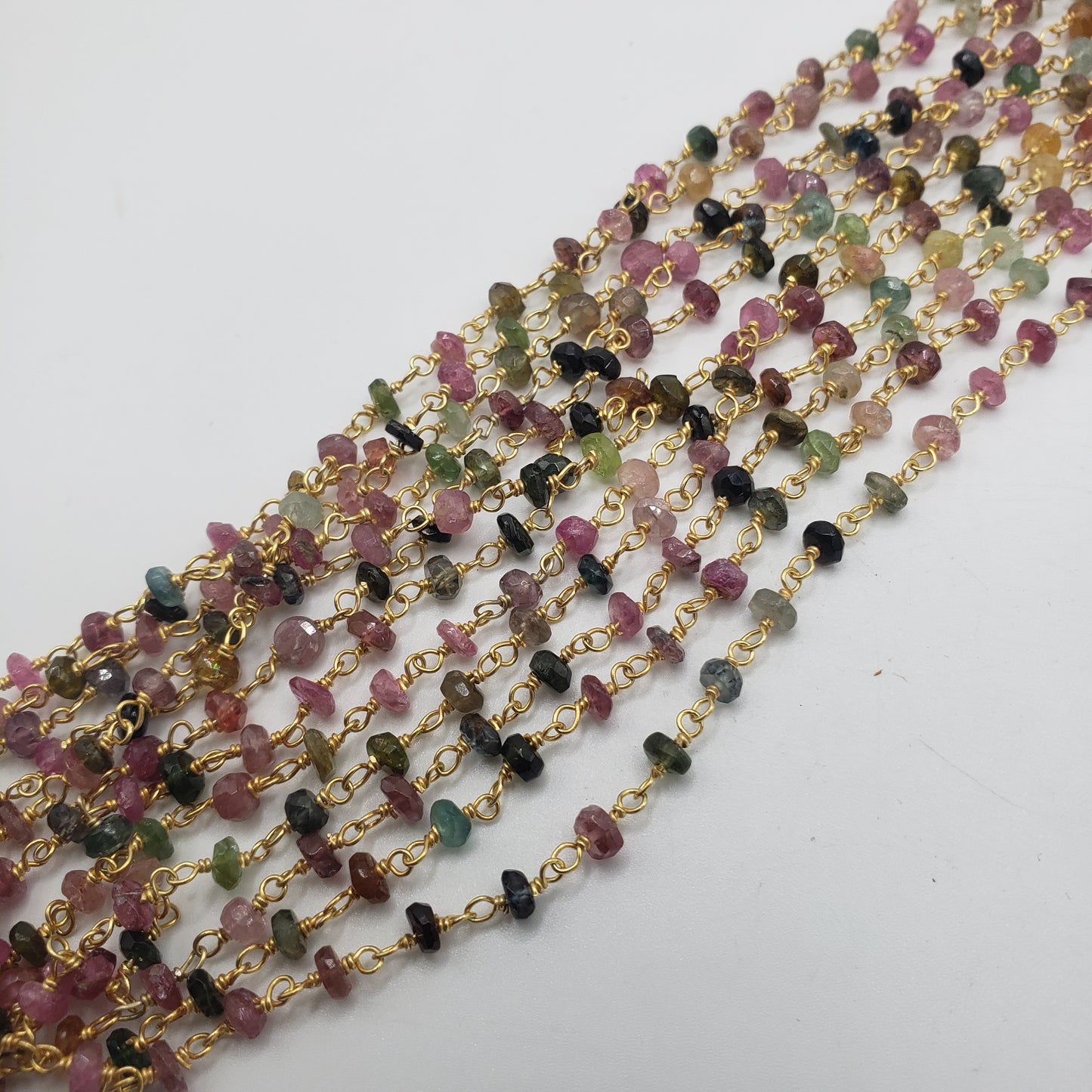 GF 3mm Watermelon Tourmaline Chain