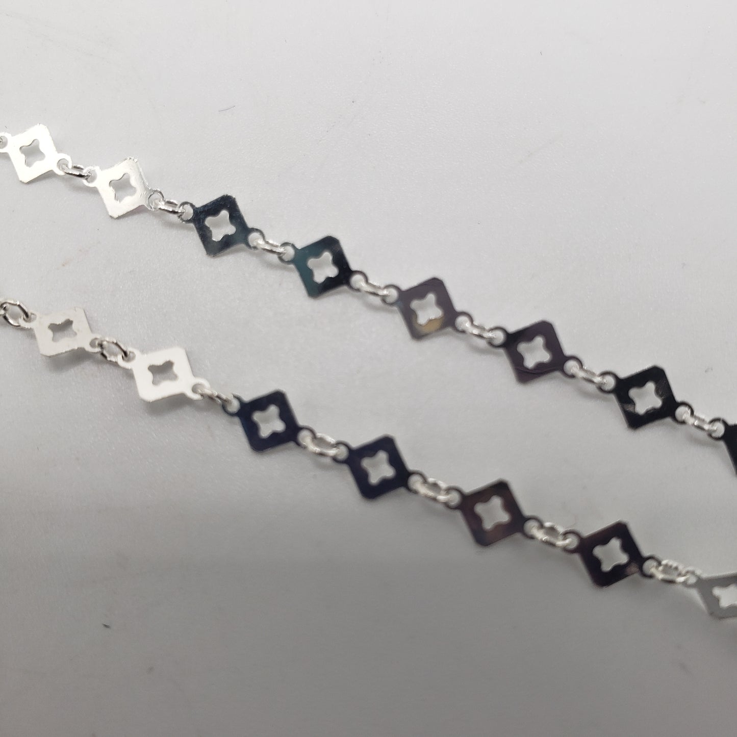 SS Decorative Flat Diamond Link Chain